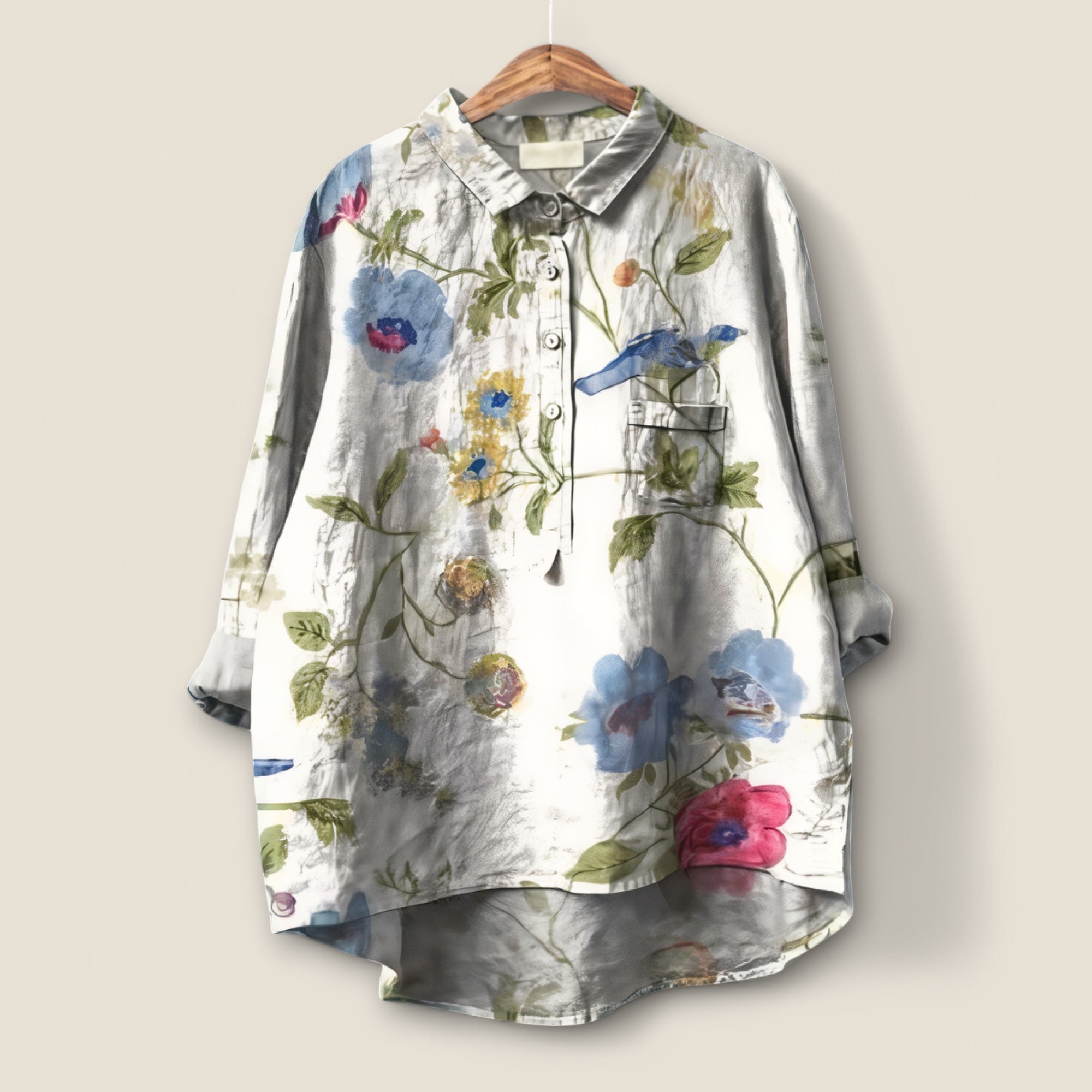 Valentine Paris | Sophia - Chemisier à Imprimé Floral Romantique
